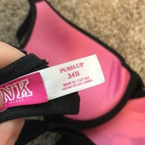 PINK Victoria's Secret Intimates & Sleepwear - Victoria’s Secret Pink Black Push Up Bra 34B PINK Victoria's Secret Intimates & Sleepwear - Victoria’s Secret Pink Black Push Up Bra 34B